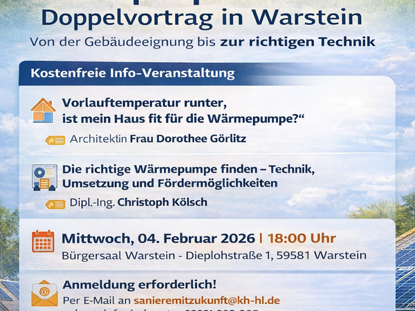 Doppelvortrag zum Thema Wärmepumpen