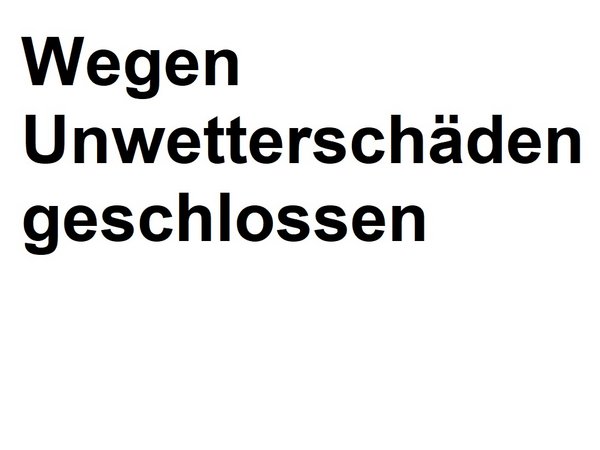 Schäden am Wertstoffhof durch Unwetter 