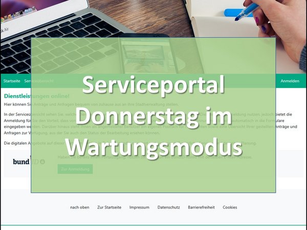 Service-Portal kurzzeitig offline: