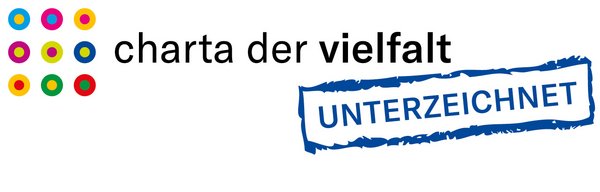 Sie sehen das Logo "Charta der Vielfalt"