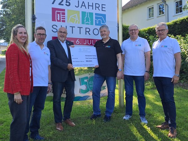 Unterstützung für 725-jähriges Jubiläum: 