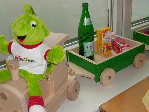 Foto Lokomotive mit Jolinchen, Foto: Familienzentrum Hirschberg