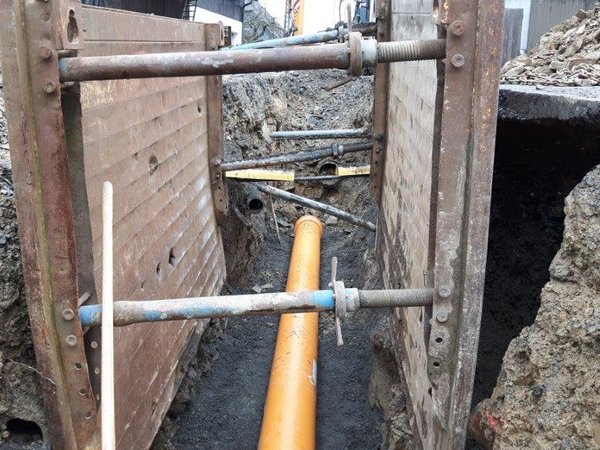 Zweiter Bauabschnitt Kanalbau in Belecke: 