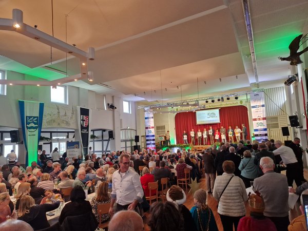 Blick auf die Bühne des Empfangs im vergangenen Jahr