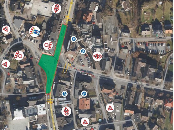 Bild des Verkehrszeichenplanes