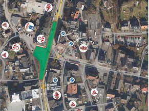 Bild des Verkehrszeichenplanes