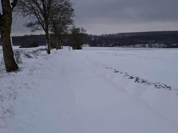 Winterliche Verhältnisse im Stadtgebiet Warstein: 