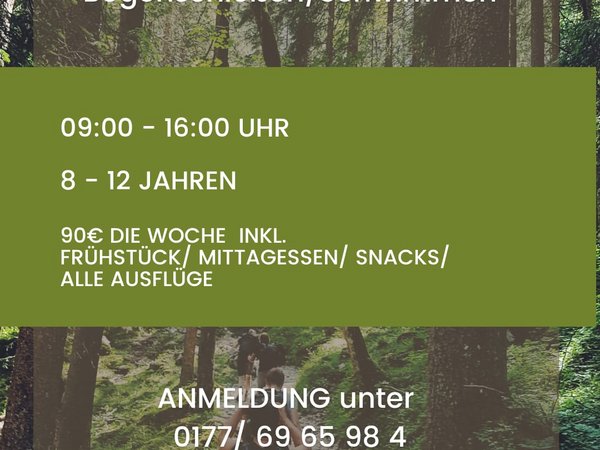 Screenshot des Flyers ABENTEUERWOCHE