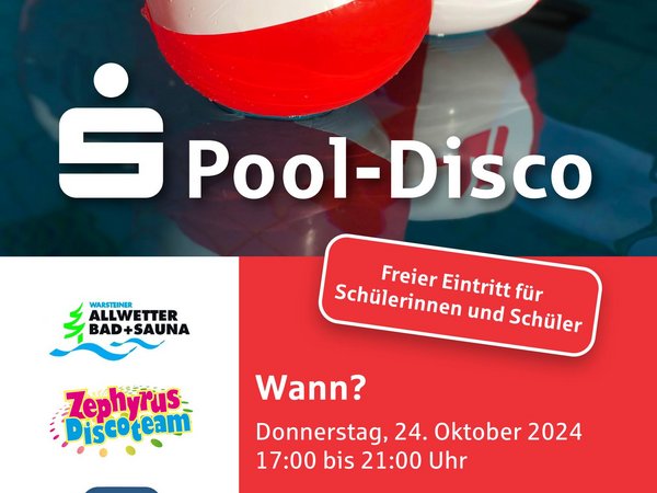 Pool-Disco im Allwetterbad