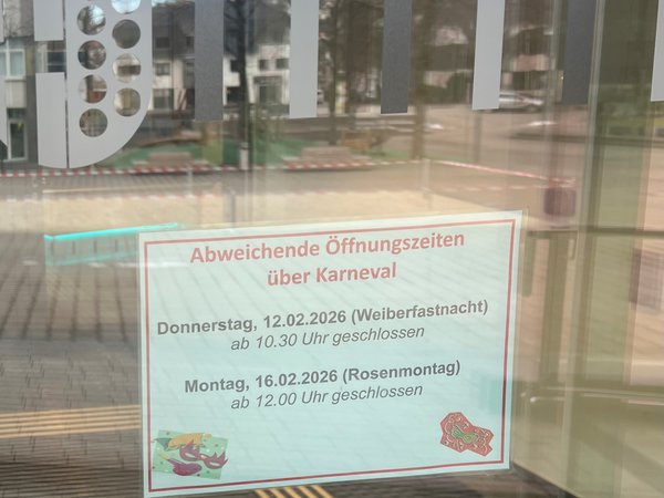 Öffnungszeiten Karneval