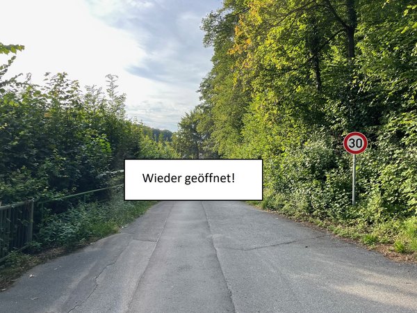 Radweg wieder geöffnet