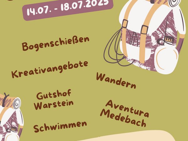 Screenshot des Flyers ABENTEUER IN DEN SOMMERFERIEN