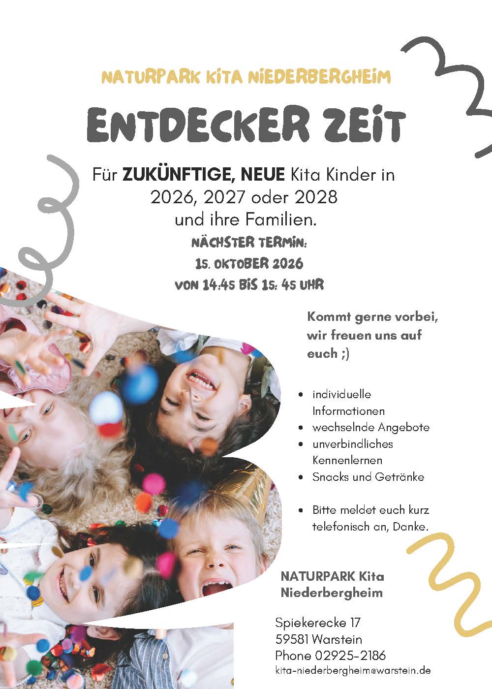 Bild des Veranstaltungsflyers "Entdecker Zeit"