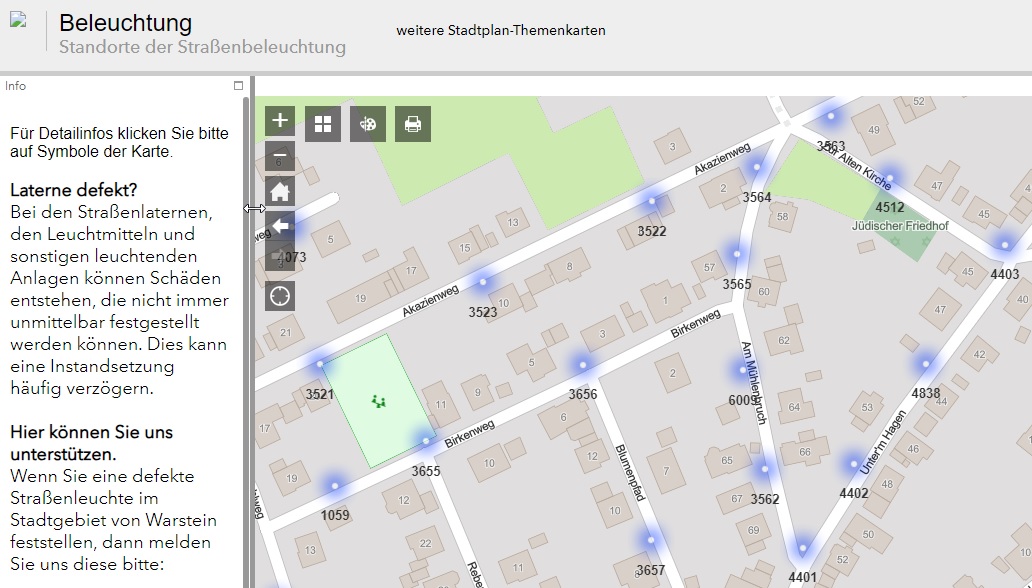 Meldeportal Straßenbeleuchtung