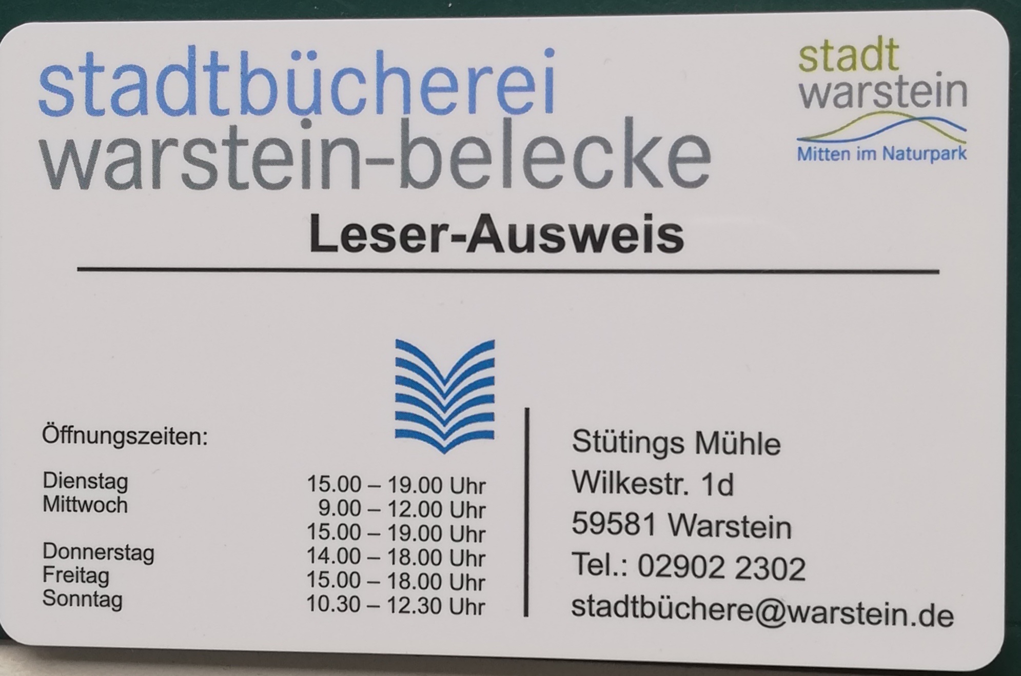 Neues Logo für Leserausweise: 