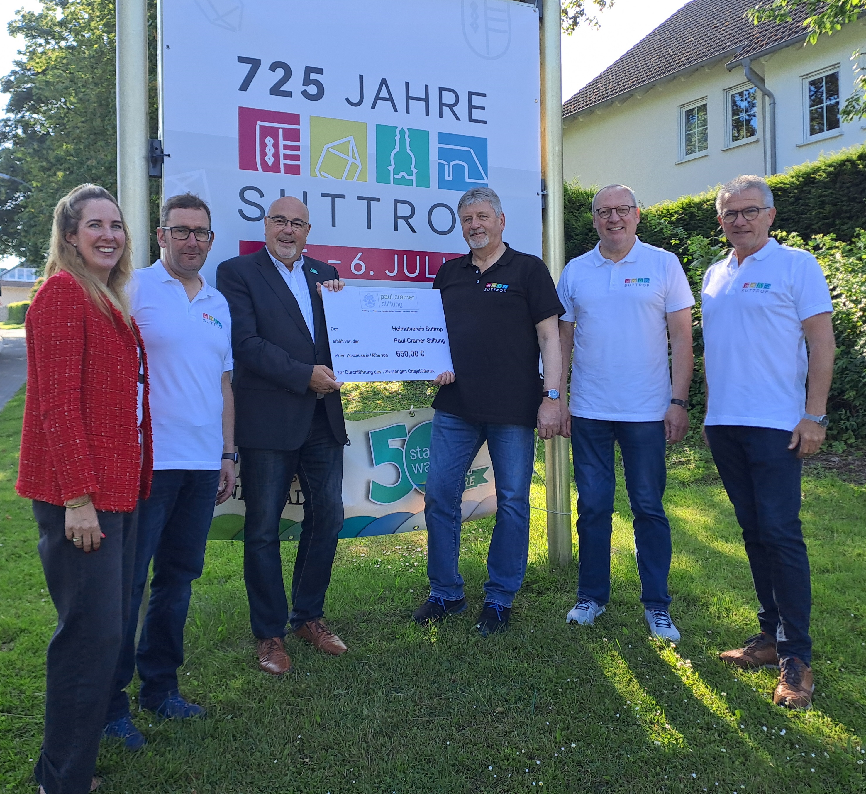 Unterstützung für 725-jähriges Jubiläum: 