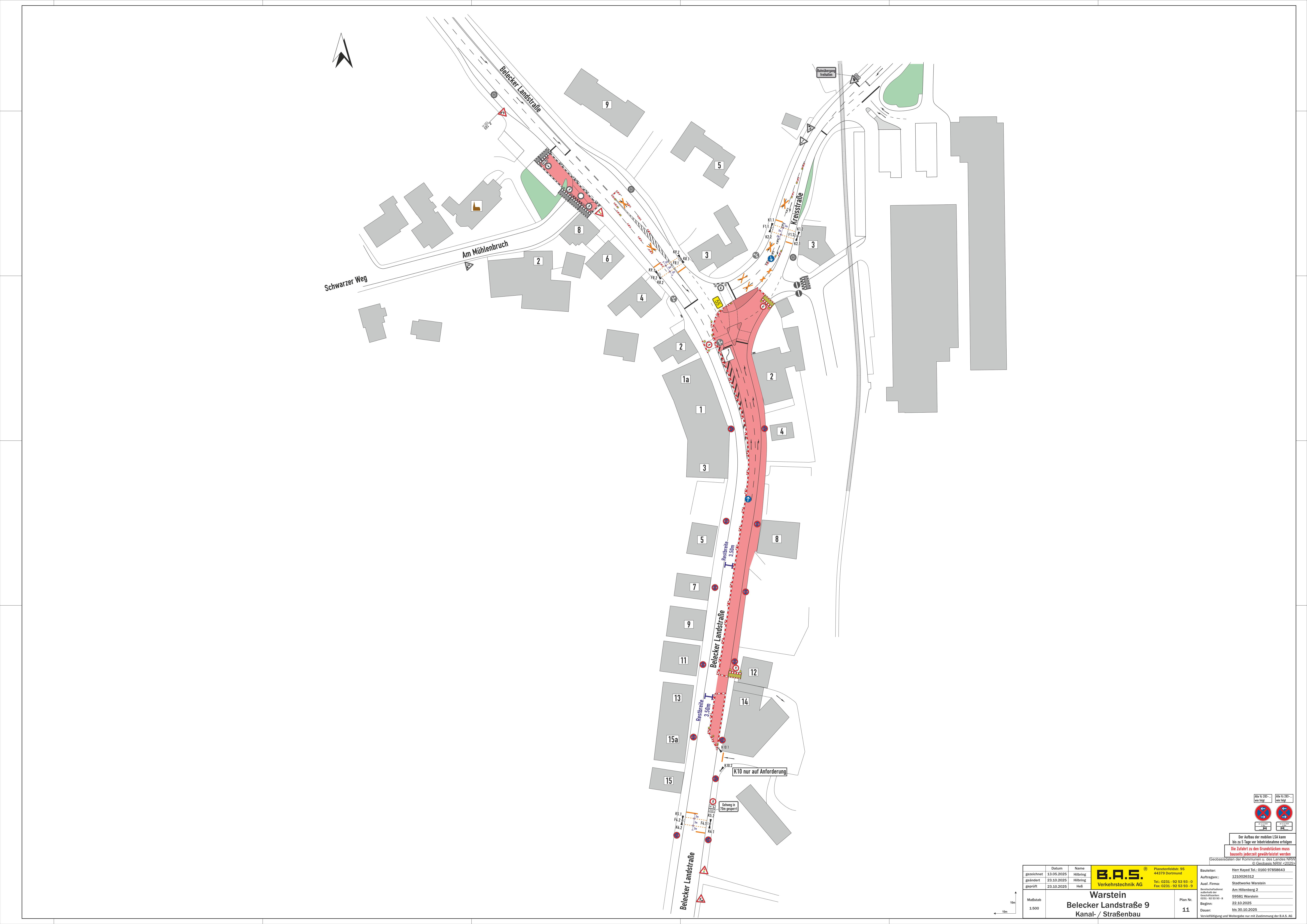 Baufortschritt an der B55: Baufortschritt an der B55: