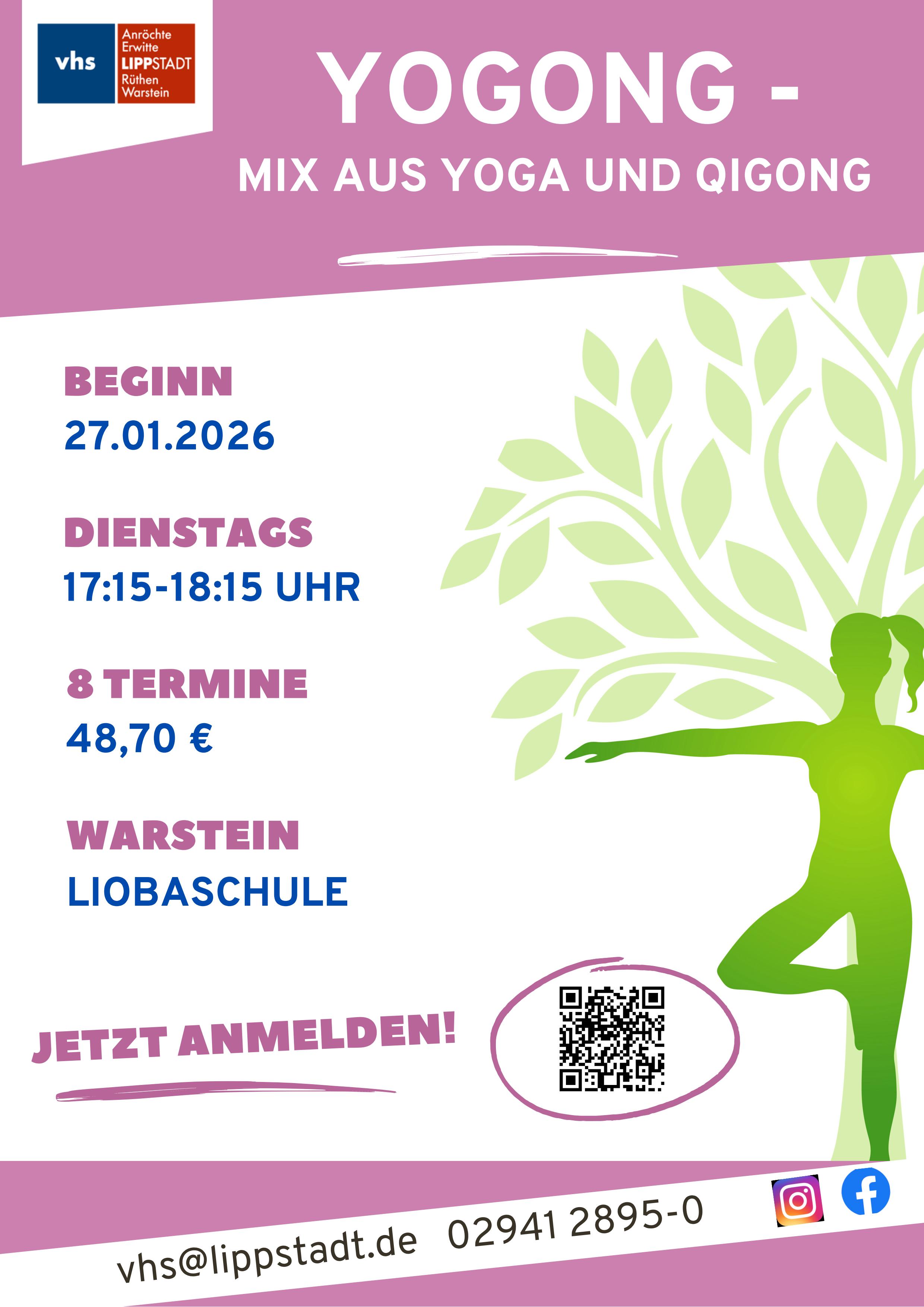 Mix aus Yoga und Qi Gong: 