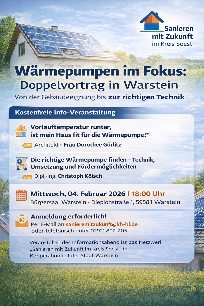 Doppelvortrag zum Thema Wärmepumpen