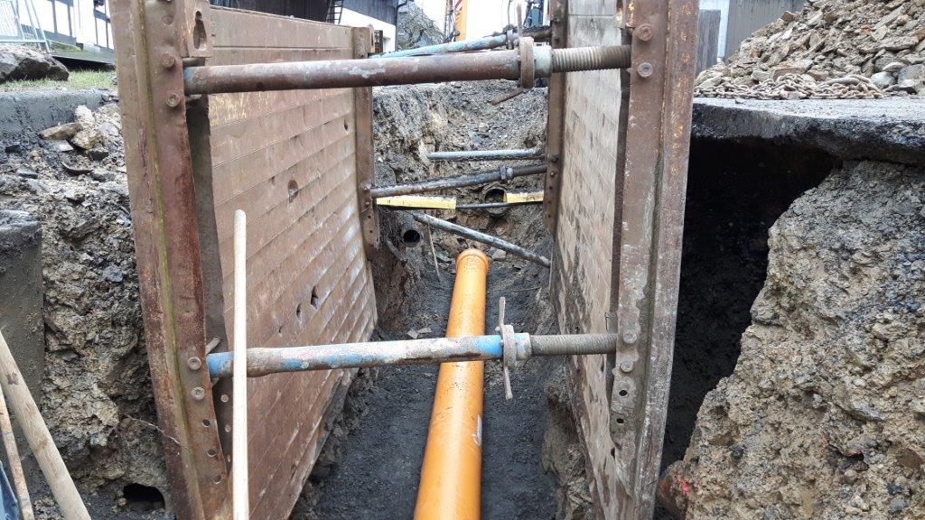 Zweiter Bauabschnitt Kanalbau in Belecke: 