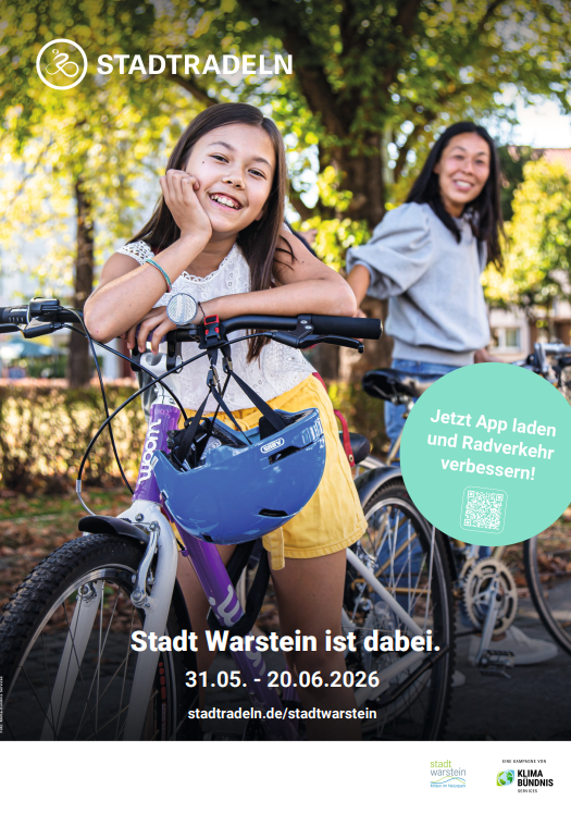 Die Stadt Warstein nimmt an der internationalen Aktion STADTRADELN teil: