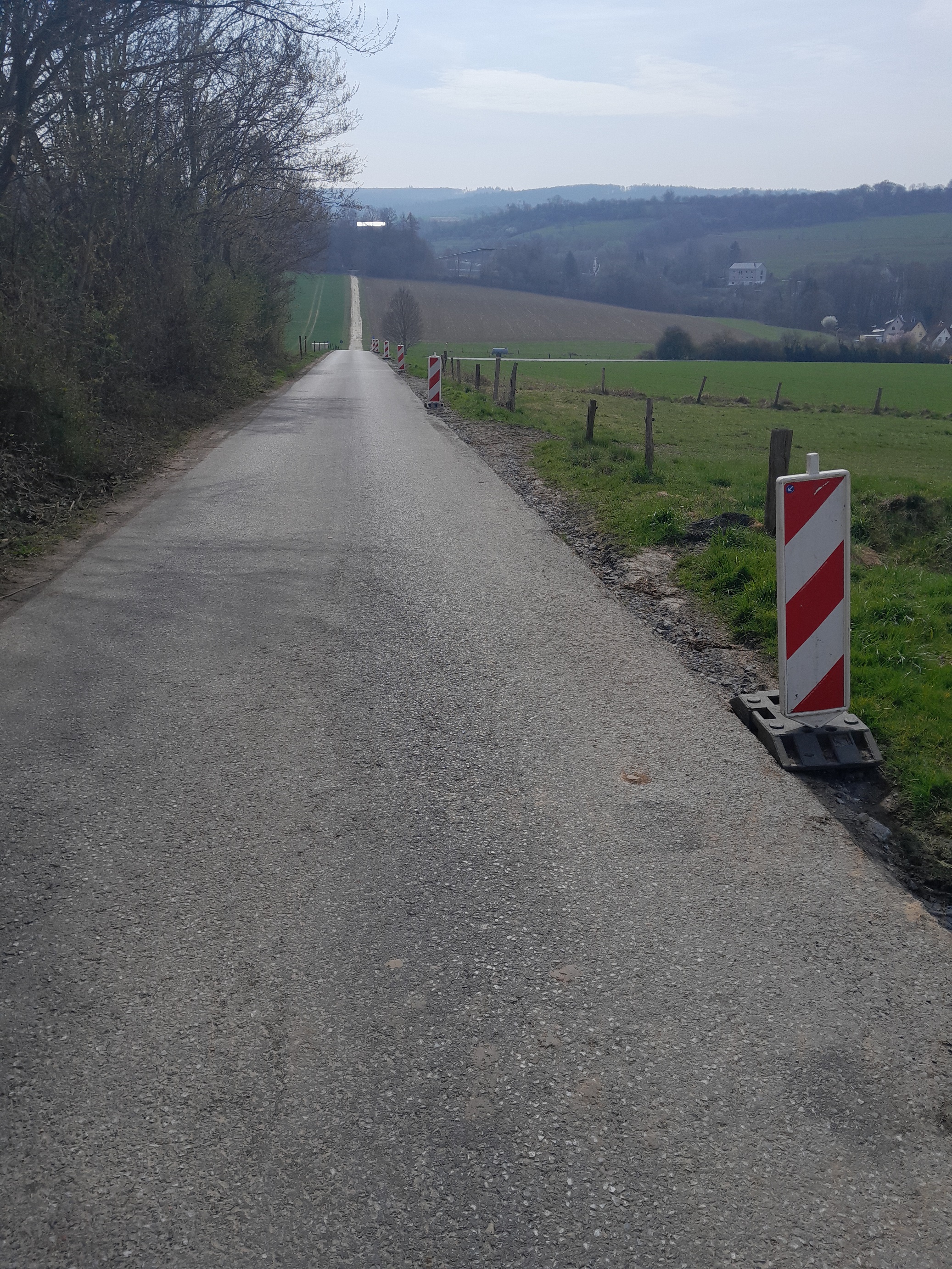 Ausbesserungsarbeiten an der Umleitungsstrecke Salzbörnchen