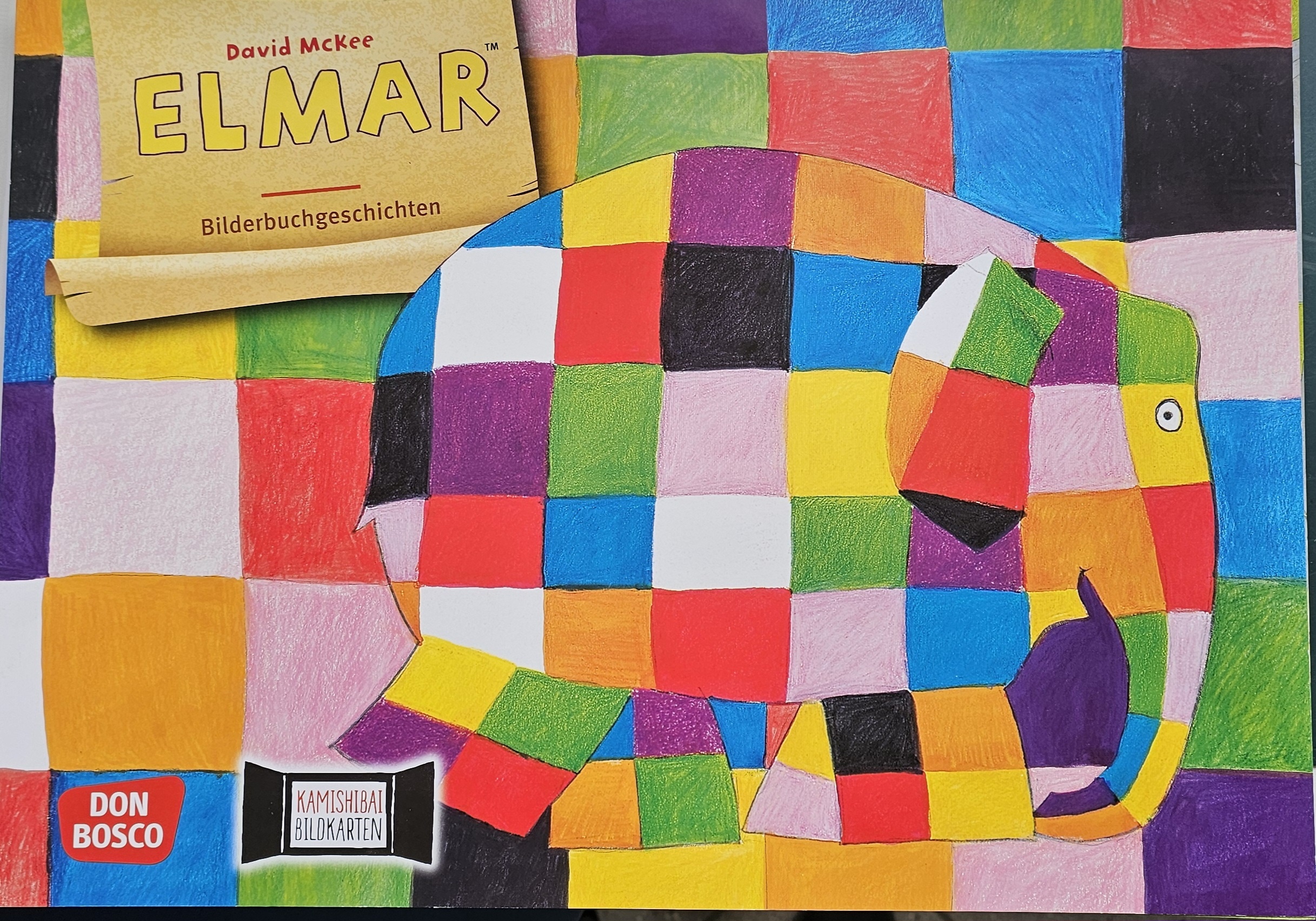 Elmar, der buntkarierte Elefant im Erzähltheater am 17. September 