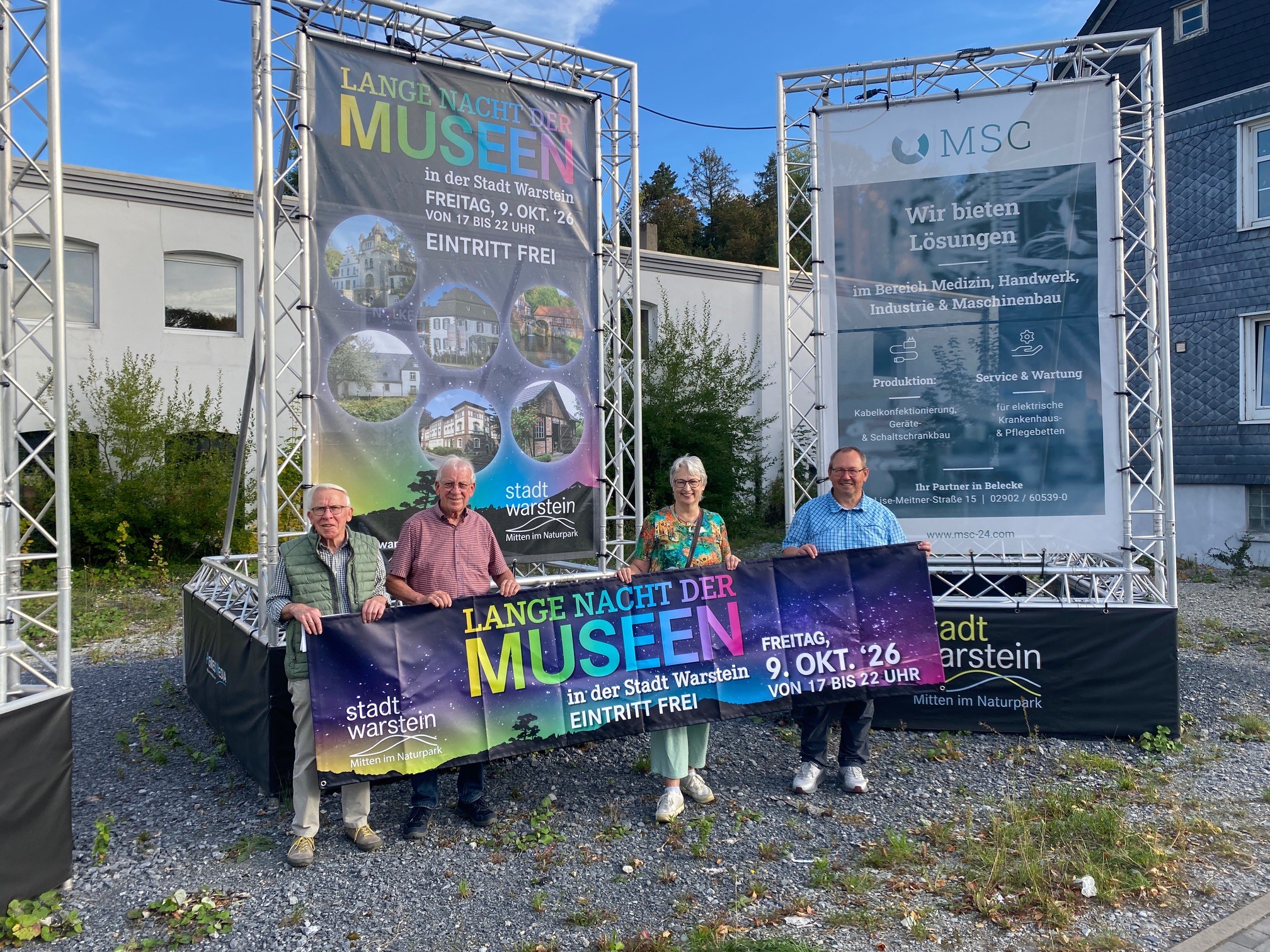 Die Kulturschaffenden laden gemeinsam mit dem Stadtmarketing Warstein zur Langen Nacht der Museen ein. Die Kulturschaffenden laden gemeinsam mit dem Stadtmarketing Warstein zur Langen Nacht der Museen ein.